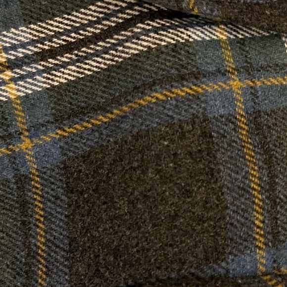 Vintage Paul Levy Plaid Wool Full Zip Blazer Jacket with Low Key Shoulder Pads. - Picture 9 of 10